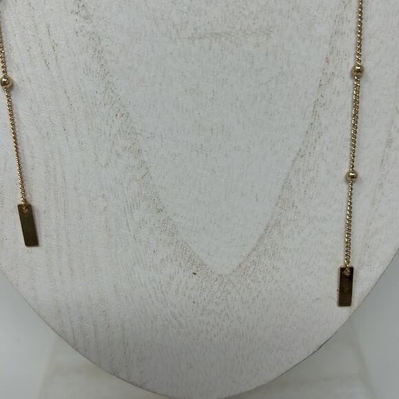 Ettika Single Swag Gold Tone Necklace Size 16 Inch - Picture 3 of 10